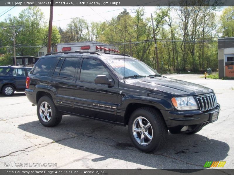 Black / Agate/Light Taupe 2001 Jeep Grand Cherokee Limited 4x4