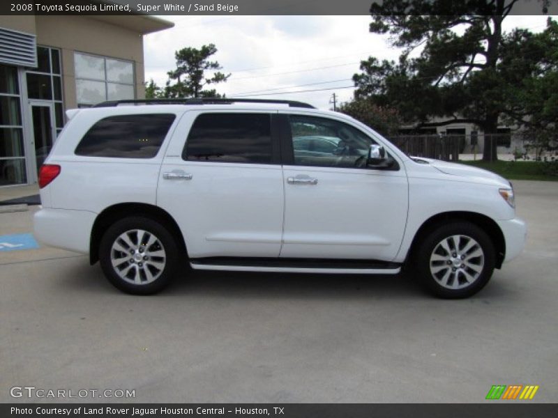 Super White / Sand Beige 2008 Toyota Sequoia Limited