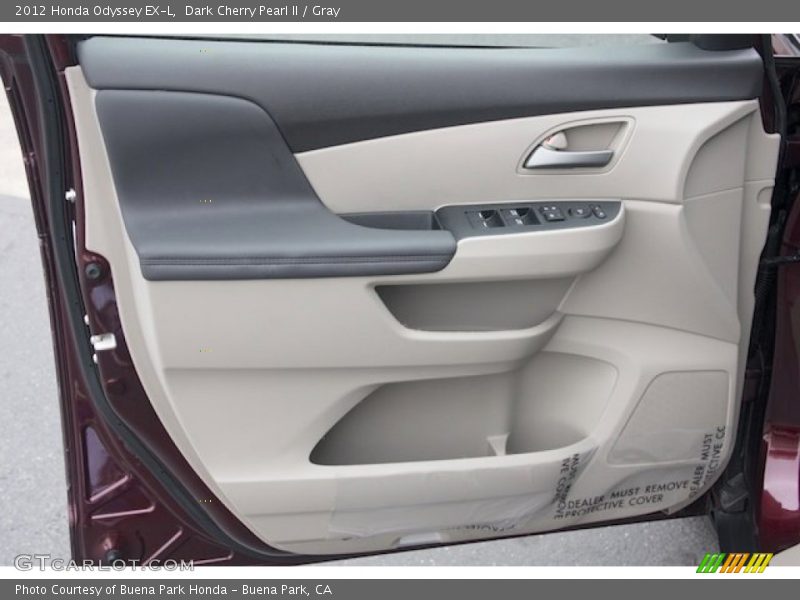 Dark Cherry Pearl II / Gray 2012 Honda Odyssey EX-L