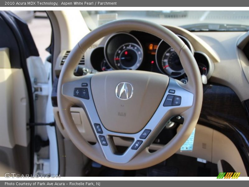 Aspen White Pearl / Parchment 2010 Acura MDX Technology