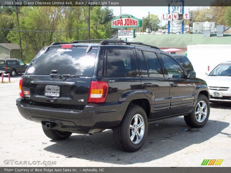 Black / Agate/Light Taupe 2001 Jeep Grand Cherokee Limited 4x4