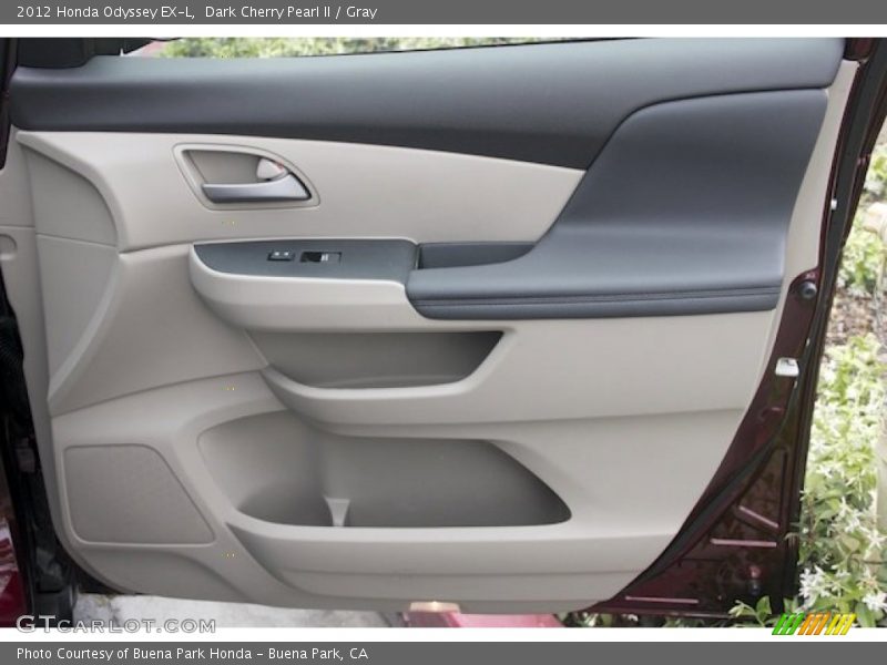Dark Cherry Pearl II / Gray 2012 Honda Odyssey EX-L