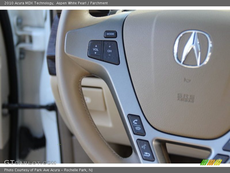Aspen White Pearl / Parchment 2010 Acura MDX Technology