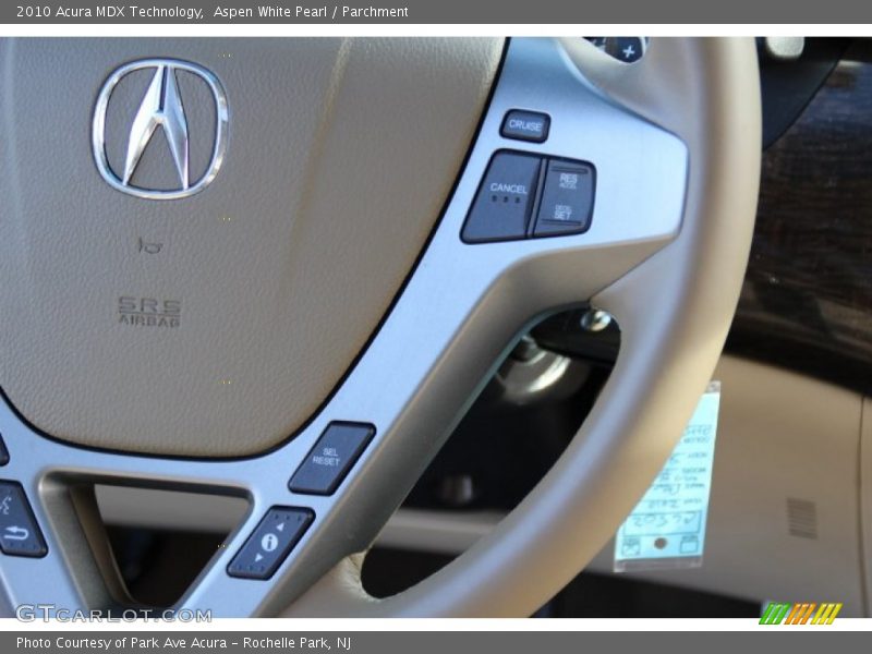 Aspen White Pearl / Parchment 2010 Acura MDX Technology