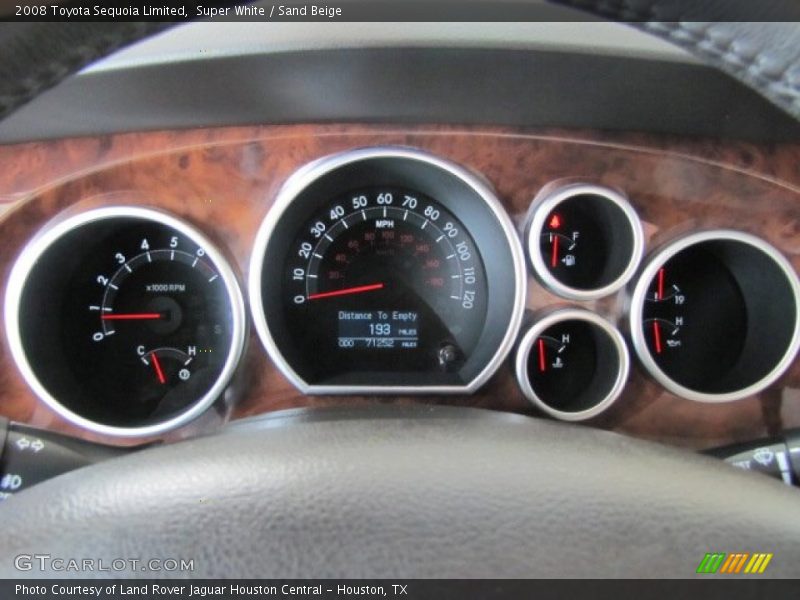 Super White / Sand Beige 2008 Toyota Sequoia Limited