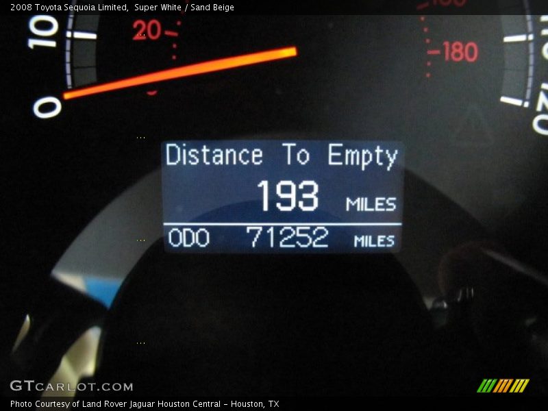 Super White / Sand Beige 2008 Toyota Sequoia Limited