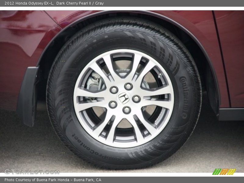 Dark Cherry Pearl II / Gray 2012 Honda Odyssey EX-L