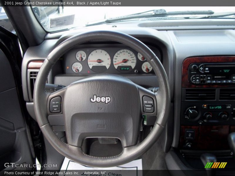 Black / Agate/Light Taupe 2001 Jeep Grand Cherokee Limited 4x4