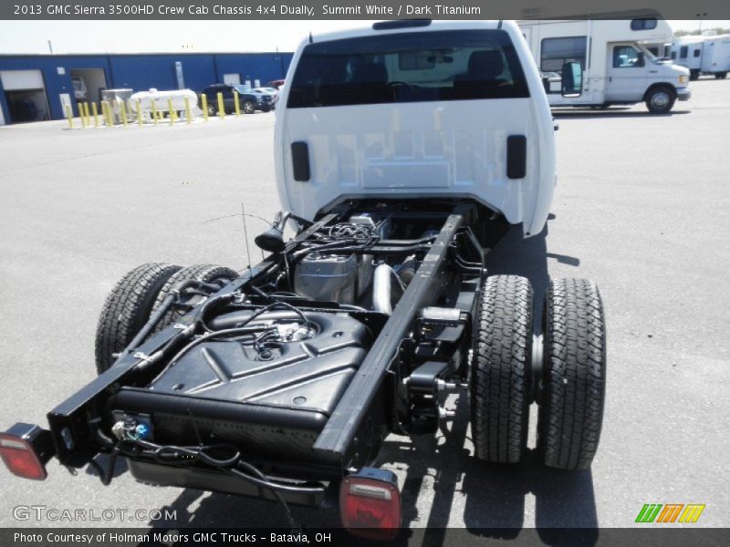 Summit White / Dark Titanium 2013 GMC Sierra 3500HD Crew Cab Chassis 4x4 Dually