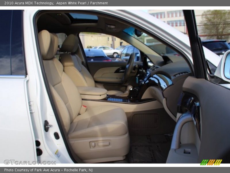 Aspen White Pearl / Parchment 2010 Acura MDX Technology