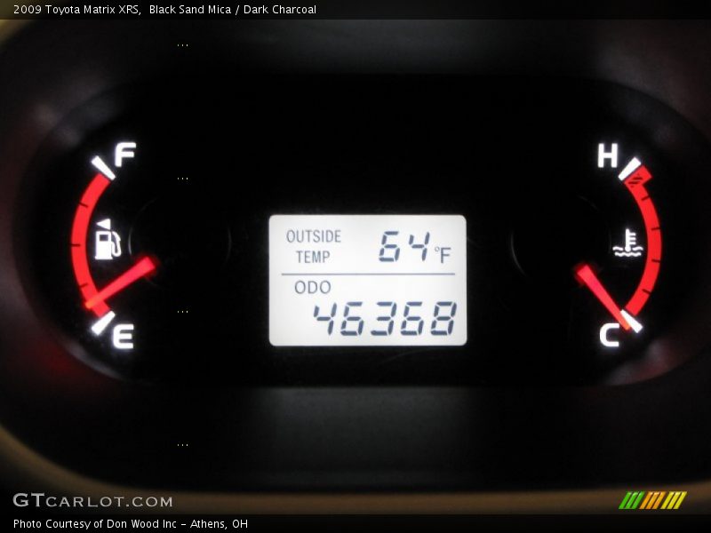 Black Sand Mica / Dark Charcoal 2009 Toyota Matrix XRS
