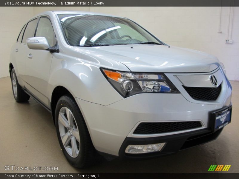 Palladium Metallic / Ebony 2011 Acura MDX Technology