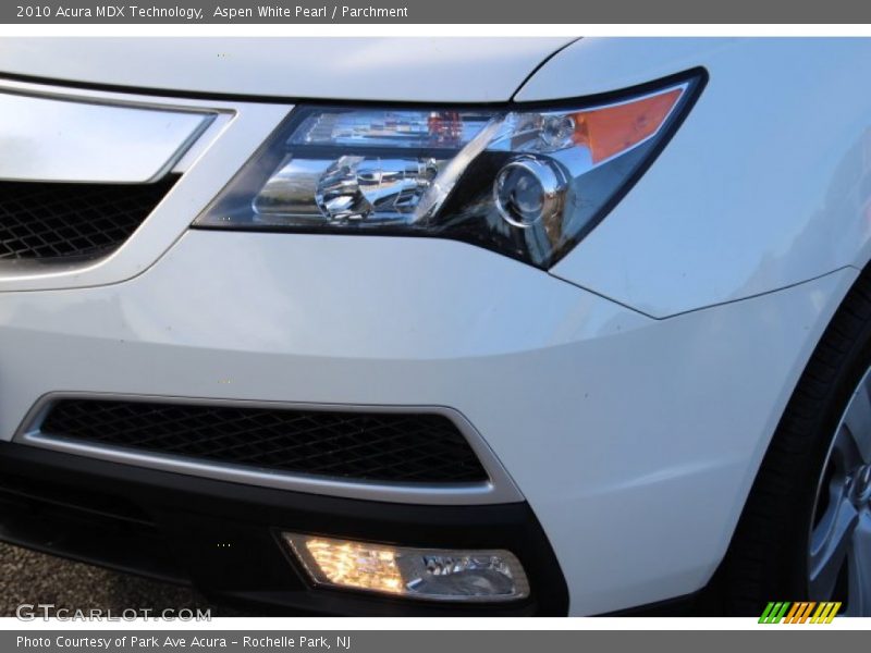Aspen White Pearl / Parchment 2010 Acura MDX Technology