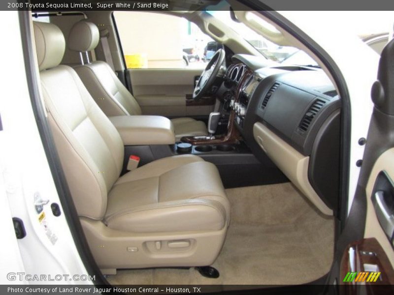 Super White / Sand Beige 2008 Toyota Sequoia Limited