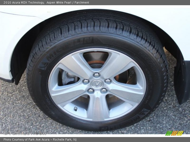 Aspen White Pearl / Parchment 2010 Acura MDX Technology