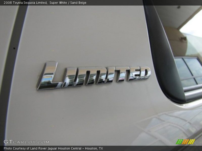 Super White / Sand Beige 2008 Toyota Sequoia Limited