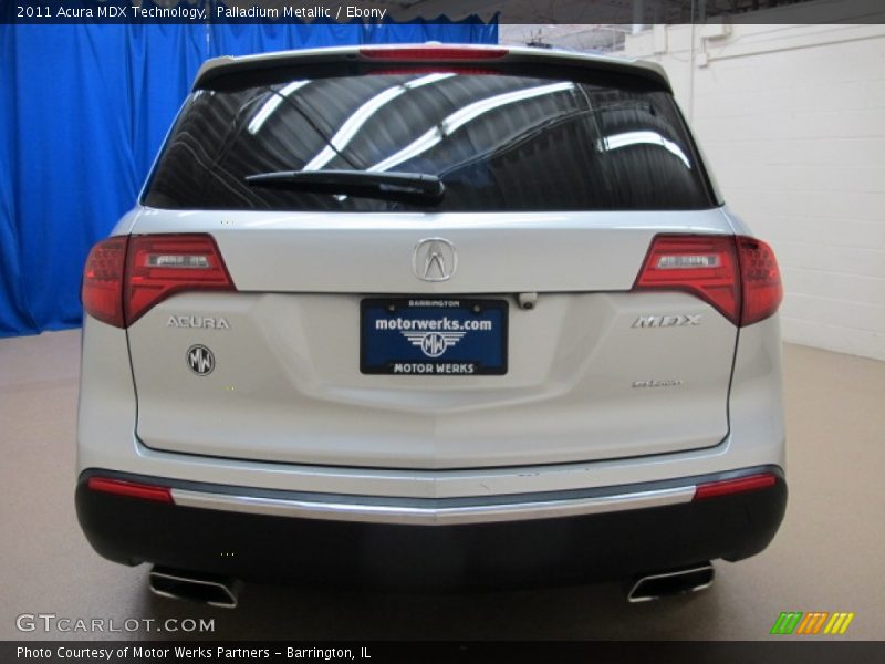 Palladium Metallic / Ebony 2011 Acura MDX Technology