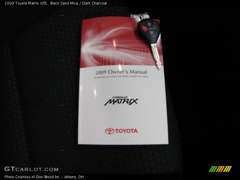 Black Sand Mica / Dark Charcoal 2009 Toyota Matrix XRS