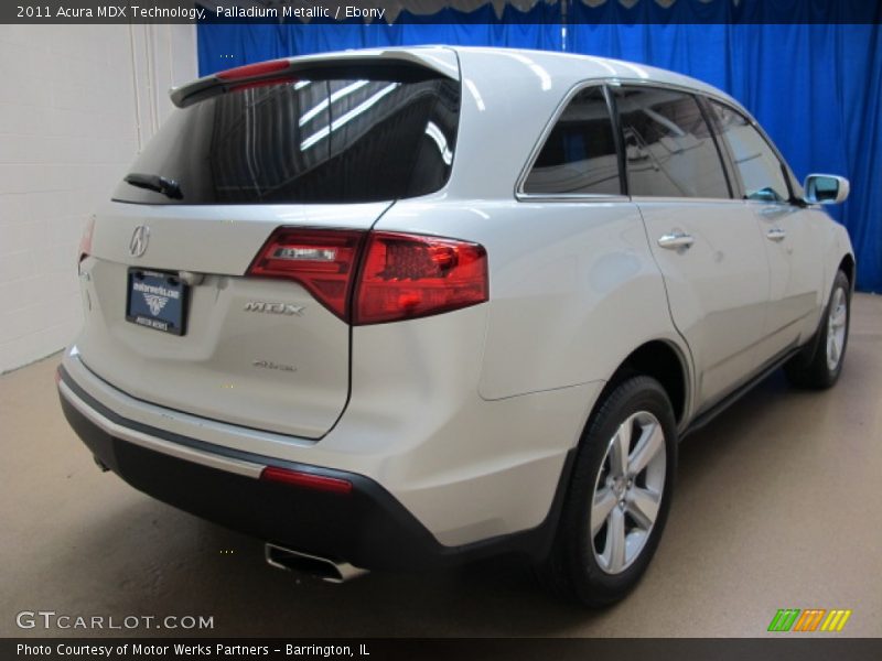 Palladium Metallic / Ebony 2011 Acura MDX Technology