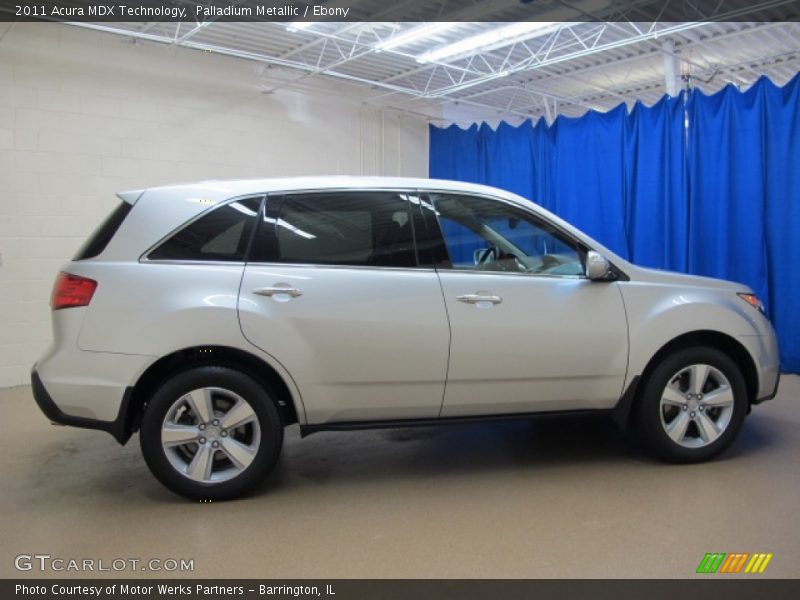 Palladium Metallic / Ebony 2011 Acura MDX Technology