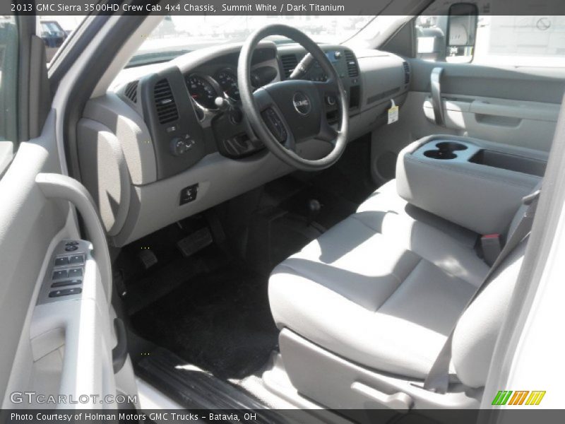 Summit White / Dark Titanium 2013 GMC Sierra 3500HD Crew Cab 4x4 Chassis