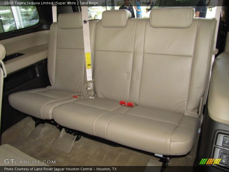 Super White / Sand Beige 2008 Toyota Sequoia Limited