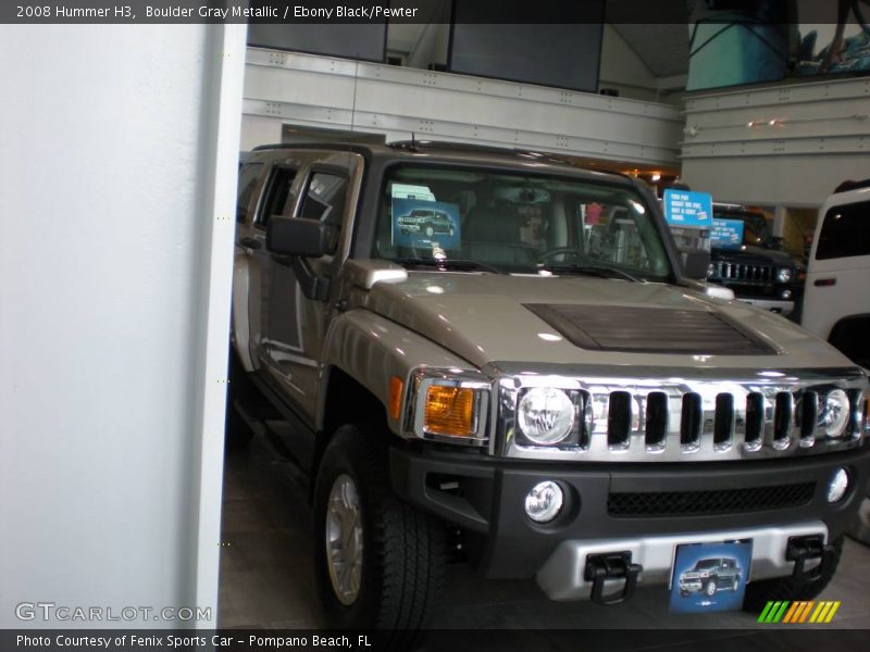 Boulder Gray Metallic / Ebony Black/Pewter 2008 Hummer H3