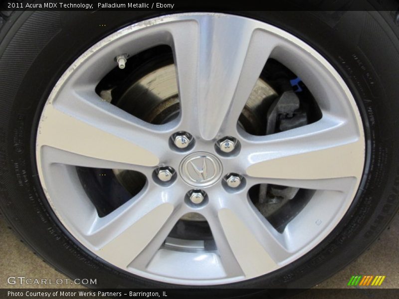 Palladium Metallic / Ebony 2011 Acura MDX Technology