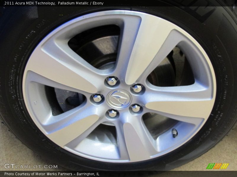 Palladium Metallic / Ebony 2011 Acura MDX Technology