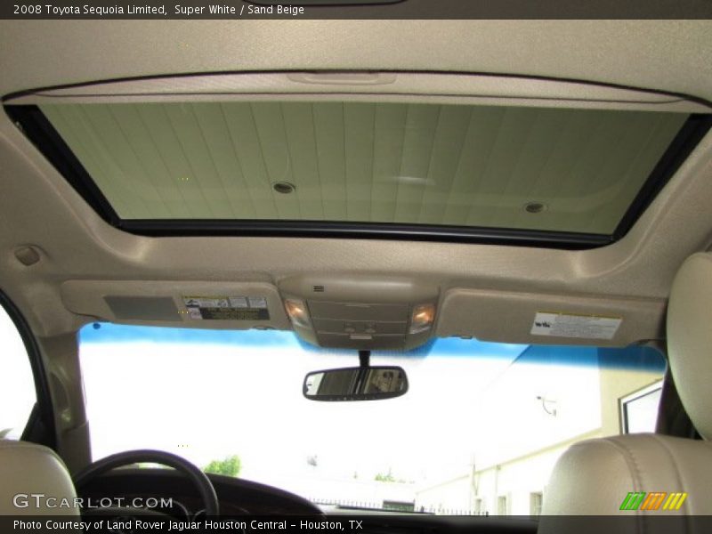 Super White / Sand Beige 2008 Toyota Sequoia Limited