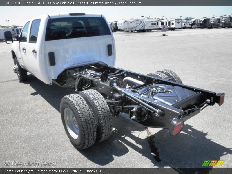 Summit White / Dark Titanium 2013 GMC Sierra 3500HD Crew Cab 4x4 Chassis