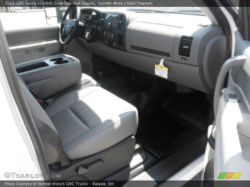 Summit White / Dark Titanium 2013 GMC Sierra 3500HD Crew Cab 4x4 Chassis