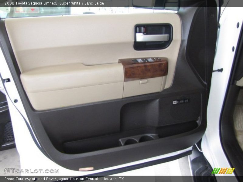 Super White / Sand Beige 2008 Toyota Sequoia Limited
