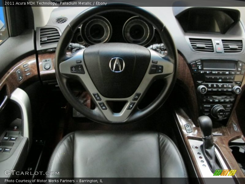 Palladium Metallic / Ebony 2011 Acura MDX Technology