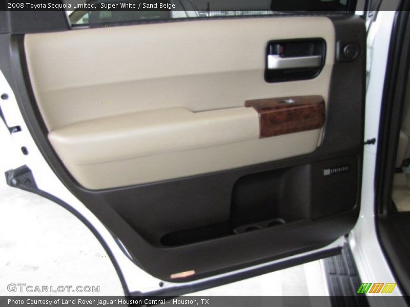 Super White / Sand Beige 2008 Toyota Sequoia Limited