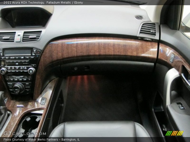 Palladium Metallic / Ebony 2011 Acura MDX Technology