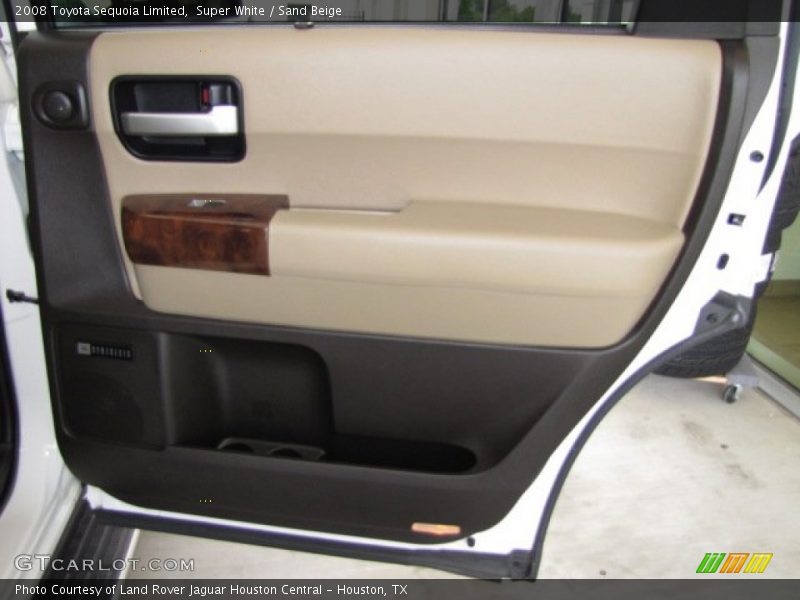 Super White / Sand Beige 2008 Toyota Sequoia Limited