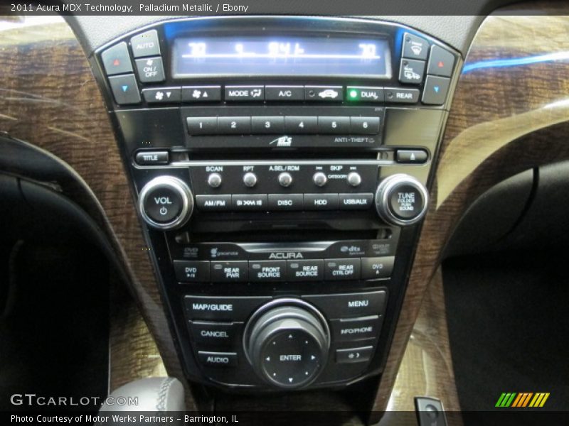 Palladium Metallic / Ebony 2011 Acura MDX Technology