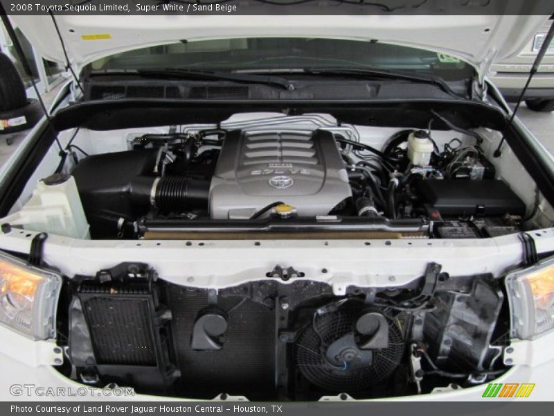 Super White / Sand Beige 2008 Toyota Sequoia Limited