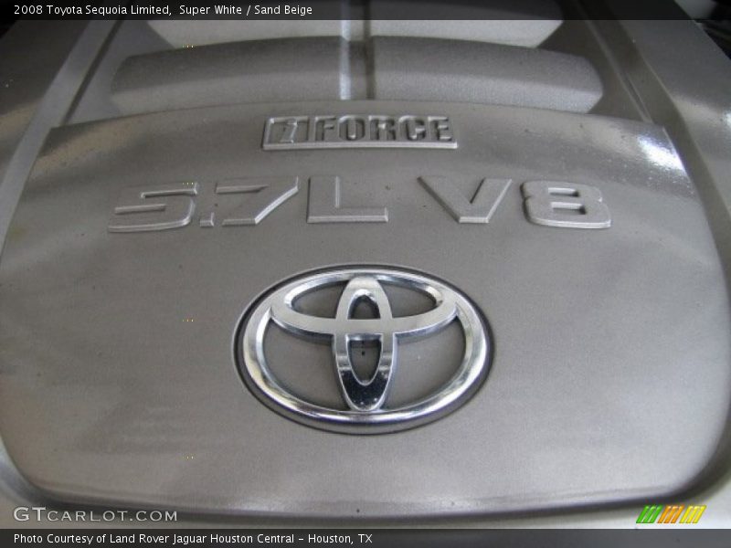 Super White / Sand Beige 2008 Toyota Sequoia Limited