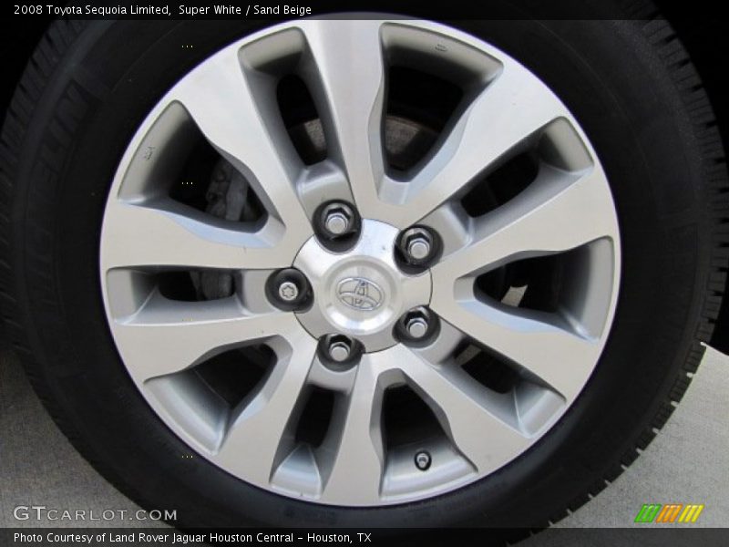 Super White / Sand Beige 2008 Toyota Sequoia Limited