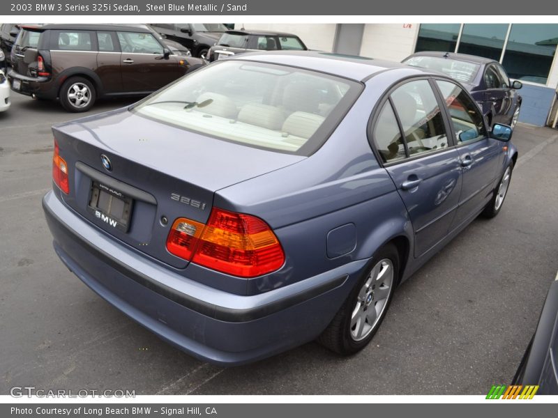 Steel Blue Metallic / Sand 2003 BMW 3 Series 325i Sedan