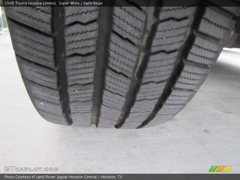 Super White / Sand Beige 2008 Toyota Sequoia Limited