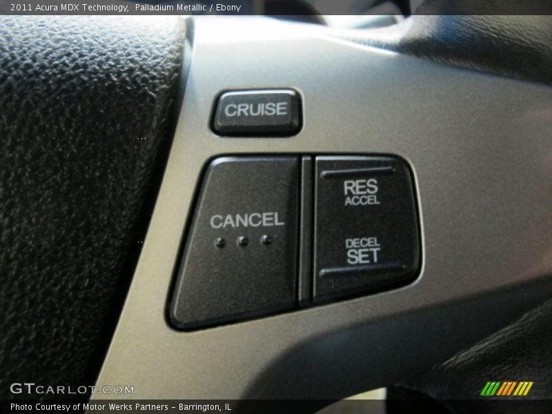 Palladium Metallic / Ebony 2011 Acura MDX Technology
