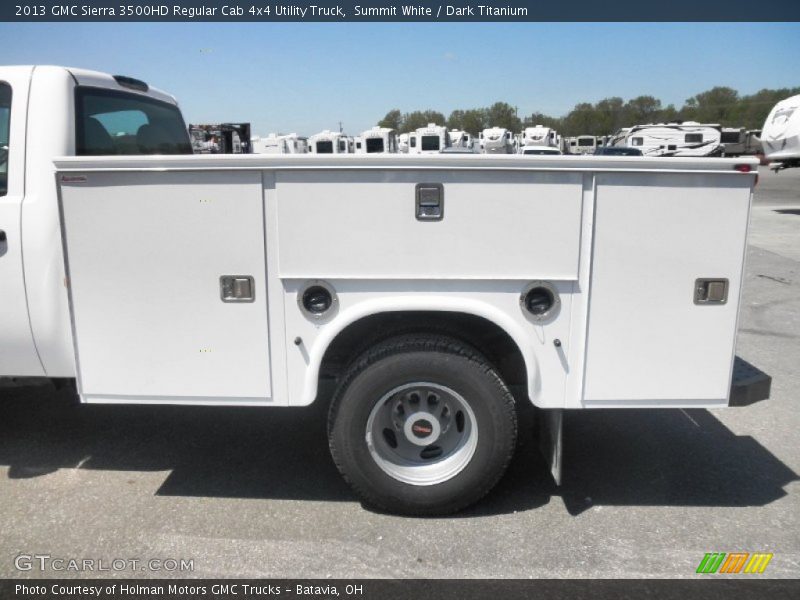 Summit White / Dark Titanium 2013 GMC Sierra 3500HD Regular Cab 4x4 Utility Truck