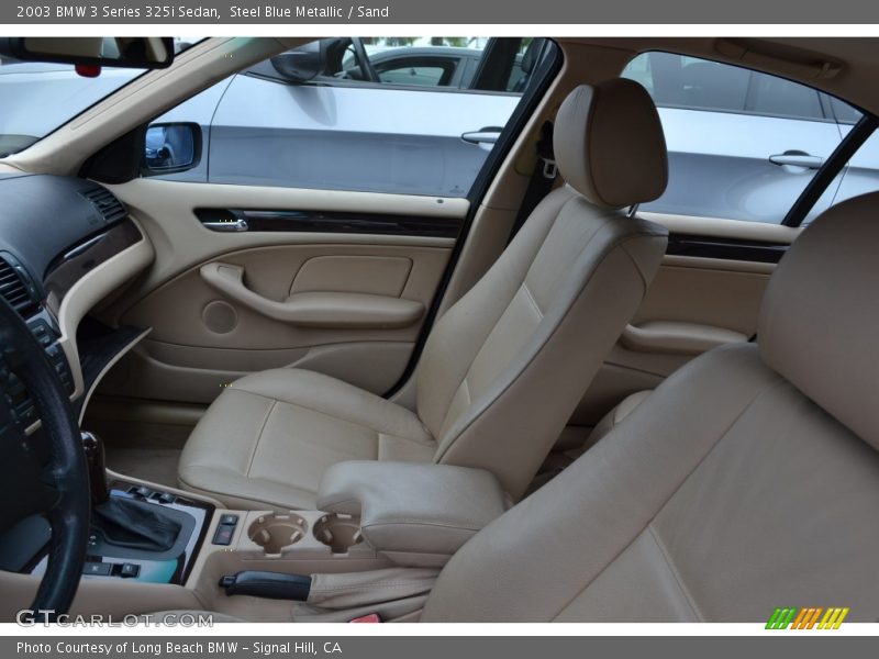 Steel Blue Metallic / Sand 2003 BMW 3 Series 325i Sedan
