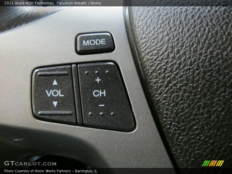 Palladium Metallic / Ebony 2011 Acura MDX Technology
