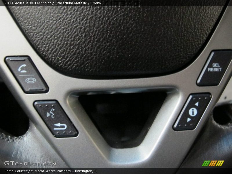 Palladium Metallic / Ebony 2011 Acura MDX Technology