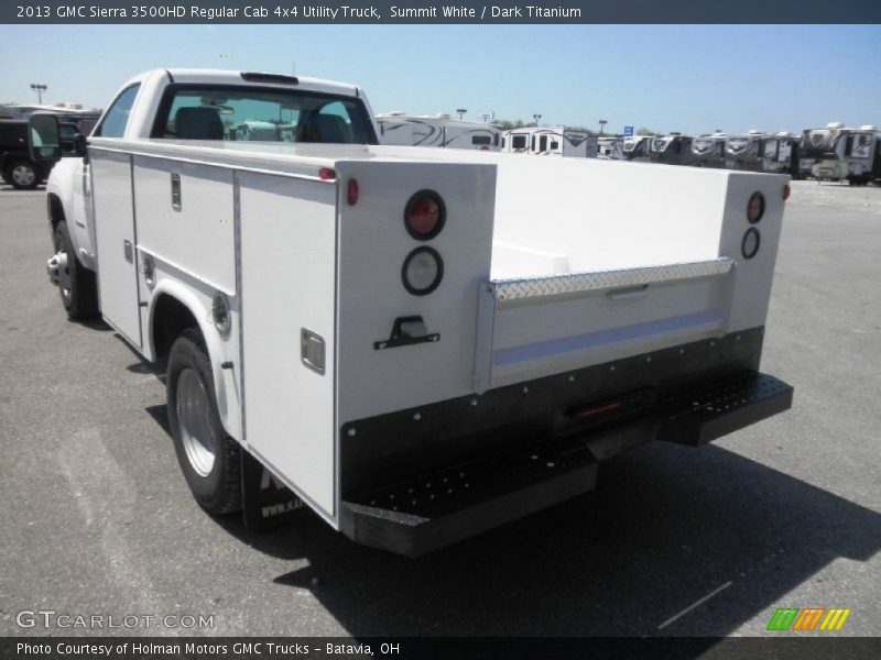 Summit White / Dark Titanium 2013 GMC Sierra 3500HD Regular Cab 4x4 Utility Truck