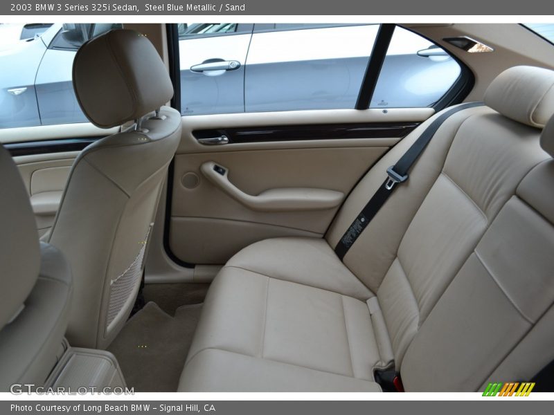Steel Blue Metallic / Sand 2003 BMW 3 Series 325i Sedan